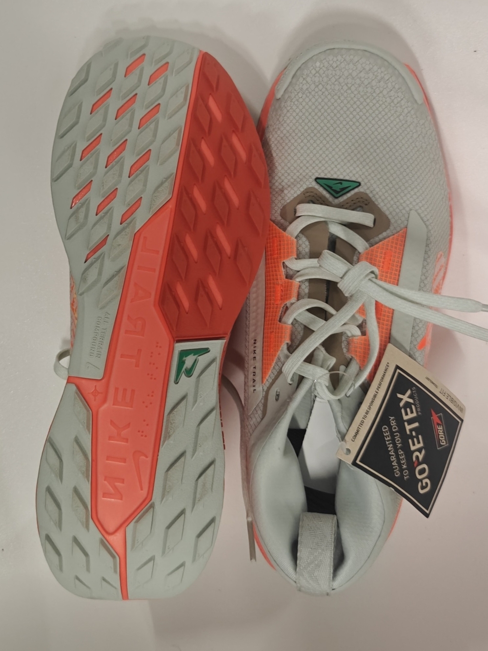 Nike Pegasus Trail 5 Gore-Tex Light Silver FQ0908-004 Women’s Size 9 - Picture 9 of 10